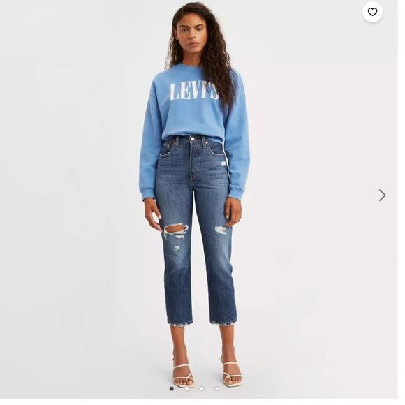 Levi's Premium 501® ORIGINAL CROPPED WOMEN'S JEANS size 26X26 - Picture 1 of 16